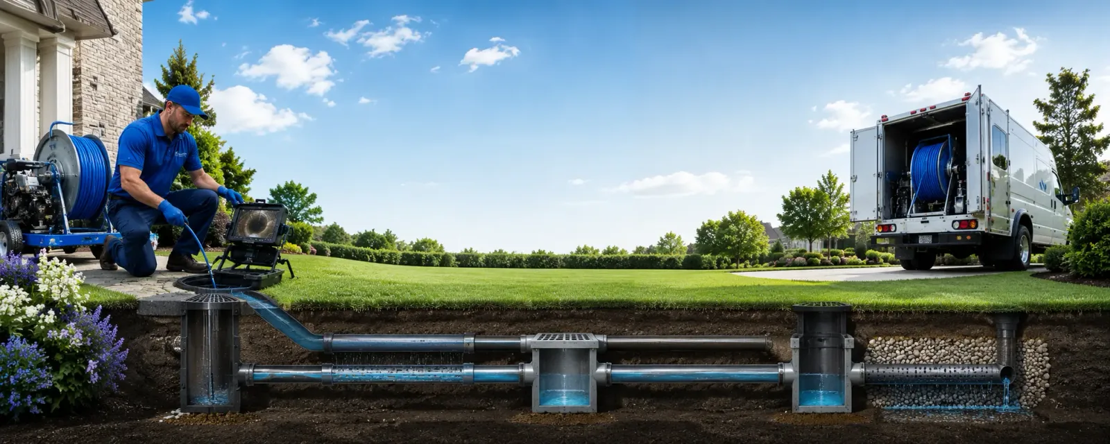 Outdoor drain cleaning information for Essex, IA